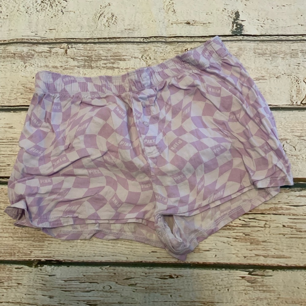 Victoria’s Secret PINK XS sleep Boxers Checkered shorts‎